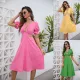 V-neck slim dress
