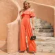 Loose off shoulder jumpsuit