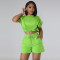 Short sleeve T-shirt sports casual shorts two-piece set