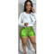 Spring and summer women's metal candy shorts are available in multiple colors