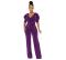 European and American sexy fashion V-neck high elastic gold and silver silk women's jumpsuit