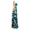 Floral print sleeveless suspender dress