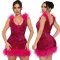 Sexy suspender sequin dress