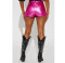 Fashion solid color stretch gilded zipper cross shorts and skirt pants