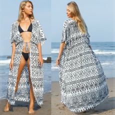 Beach blouse holiday bikini sun protection shirt beach skirt