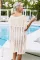 Hollow knit bikini holiday jacket