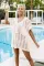 Hollow knit bikini holiday jacket