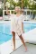 Hollow knit bikini holiday jacket