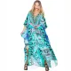 Printed robe holiday bikini blouse dress