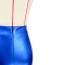 Fashion solid color stretch gilded zipper cross shorts and skirt pants