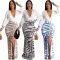 PRINTED TIE DYE HIGH SPLIT DRESS