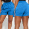 New Fashion Street Shoot Straight Barrel High Waist Slim Solid Color Workwear Shorts