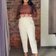 Large Fashion Casual High Waist Solid Suit Pants