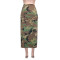 Casual camouflage printed large pocket skirt