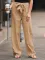 Fashion and personalized flared straight casual pants