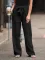 Fashion and personalized flared straight casual pants
