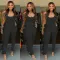 Fringed solid color jumpsuit