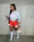 Strap sexy split PU leather shorts hot pants