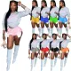 Strap sexy split PU leather shorts hot pants
