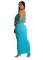 Popcorn bubble bra wrap hip dress