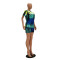 Casual tie dyed printed short sleeve shorts sports suit