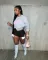 Strap sexy split PU leather shorts hot pants