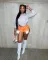 Strap sexy split PU leather shorts hot pants