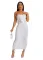 Popcorn bubble bra wrap hip dress