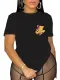 Large Round Neck Loose Fit T-Shirt