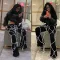 Featured corded flared pants with pockets