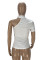 Fashion One Shoulder Short Sleeve Solid Top Irregular Underlay T-shirt