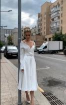 Sexy V-neck Long Sleeve Dress