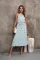 Sexy Sleeveless Hanging Neck Fragmented Flower Dress