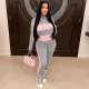 Fashion Long Sleeve Coat Zipper Fit Pants Set