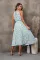 Sexy Sleeveless Hanging Neck Fragmented Flower Dress