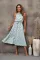 Sexy Sleeveless Hanging Neck Fragmented Flower Dress