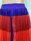 New fashion contrast pleated skirt