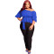 Large Women's Chiffon Strap Off Shoulder Sexy Top