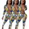 Fashion sexy printed jumpsuit