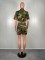 Spring and Summer Fashion Personalized Colored Camo Work Suit