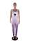 Fashion Playing Card Printed Gradient Jumpsuit