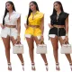Spring/Summer New Top Strap+Pants Side Split Shorts Set 2 Piece Set