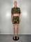 Spring and Summer Fashion Personalized Colored Camo Work Suit
