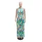 Fashion Digital Print Lace Up Dress