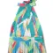 Fashion Digital Print Lace Up Dress