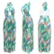 Fashion Digital Print Lace Up Dress