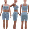 2021 New Solid Color Casual Sports Set (with Pockets)