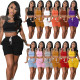 2021 New Solid Color Casual Sports Set (with Pockets)