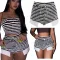 High Waist Super Shorts Adjustable Buckle Strap Set