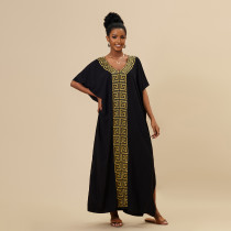 Gold embroidered robe bikini sunscreen shirt